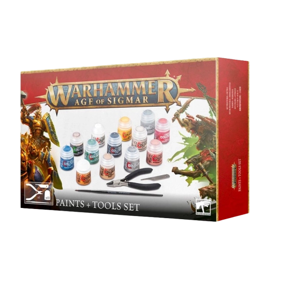 Warhammer Age of Sigmar - Set Colori + Attrezzi - Modellismo Warham...