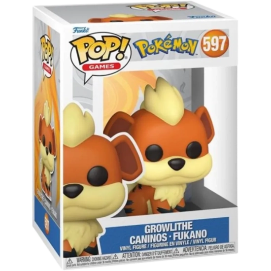 Funko Pop! - Pokemon - Growlithe - Numero 597 - FUNKO POP! FUNKO!  ...