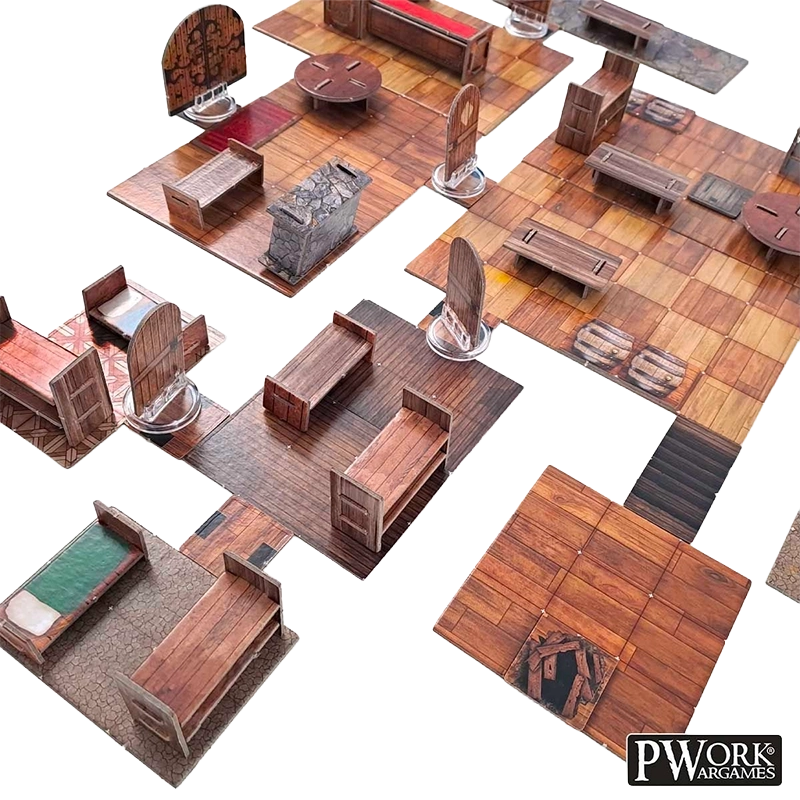 The Tavern - RPG Modular Map Tiles - Giochi di Ruolo PWork Wargames...