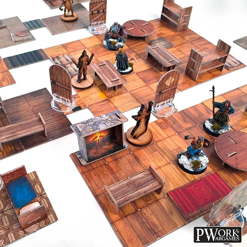The Tavern - RPG Modular Map Tiles - Giochi di Ruolo PWork Wargames...