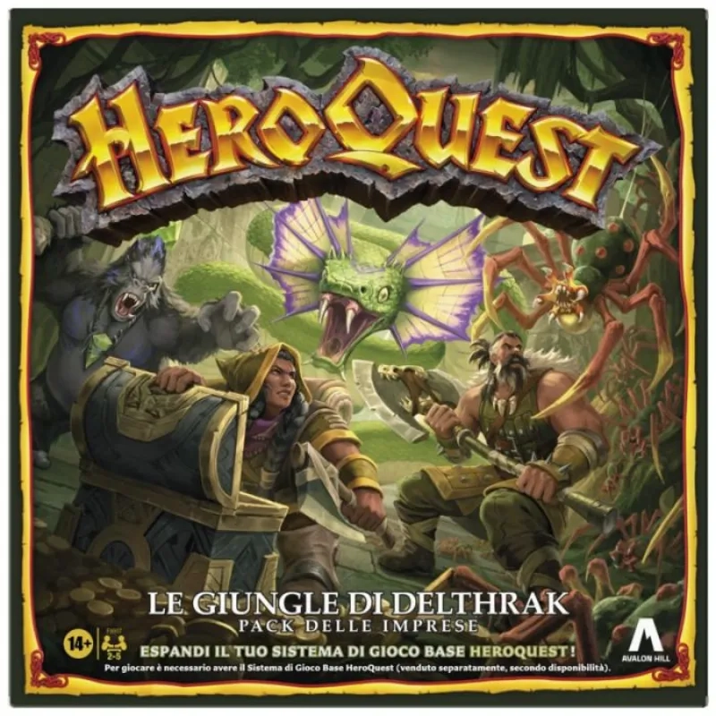 HeroQuest - Le Giungle di Delthrak - Giochi da Tavolo Hasbro  | La ...