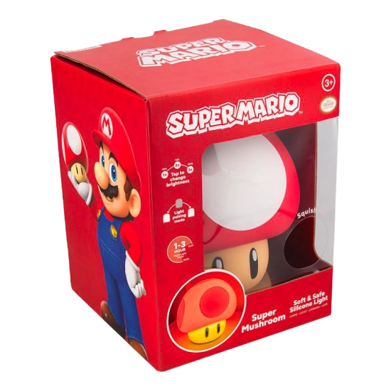 Lampada Super Mario Super Mushroom SquishyGlo Paladone