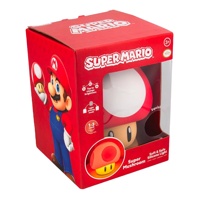 Lampada Super Mario Super Mushroom SquishyGlo Paladone