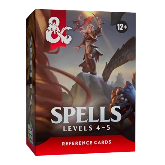 Dungeons & Dragons - Reference Cards - Spells Levels 4-5 Wizard of ...