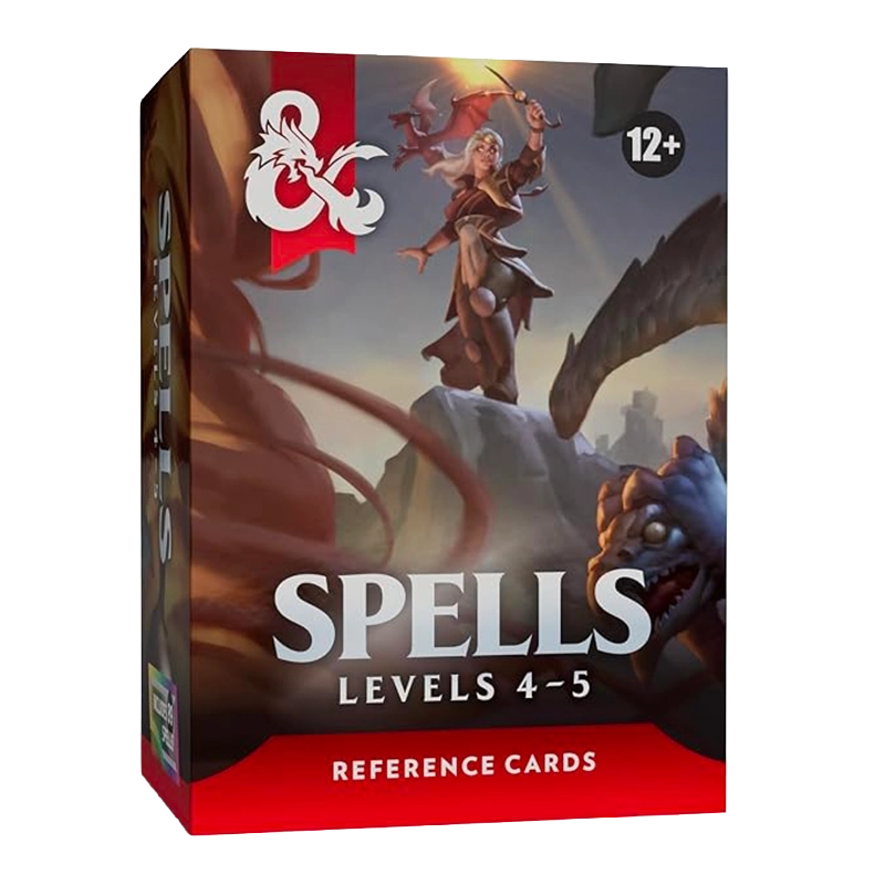 Dungeons & Dragons - Reference Cards - Spells Levels 4-5 Wizard of ...