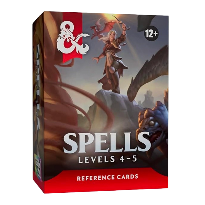 Dungeons & Dragons - Reference Cards - Spells Levels 4-5 Wizard of ...