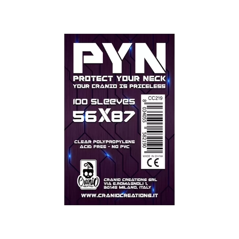 100 Bustine Protettive PYN - 56 x 87 - Bustine Protettive Cranio Cr...