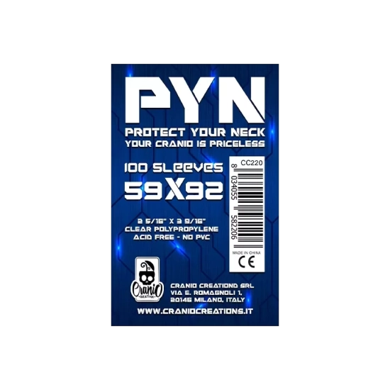 100 Bustine Protettive PYN - 59 x 92 - Bustine Protettive Cranio Cr...