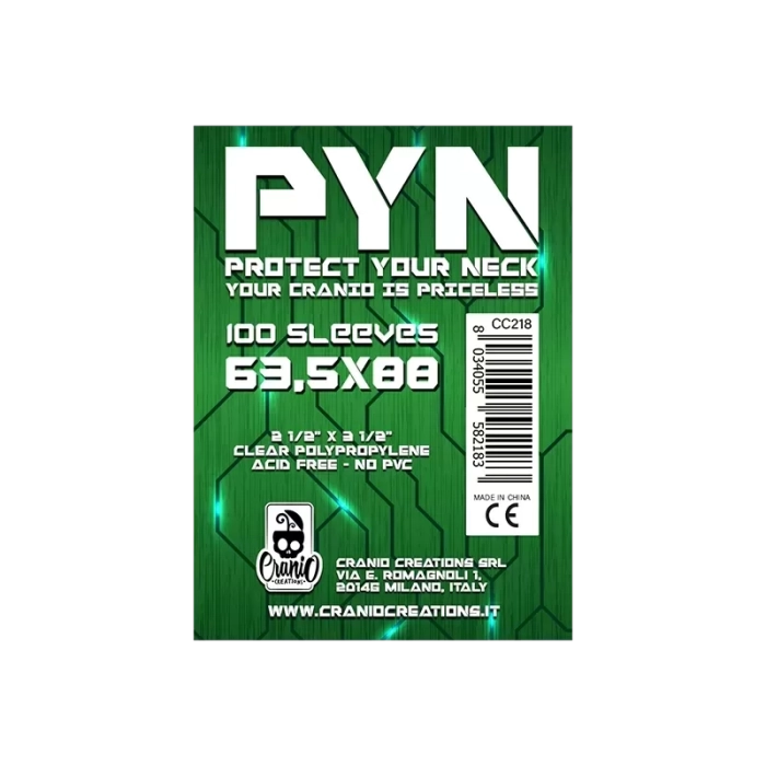 100 Bustine Protettive PYN - 63,5 x 88 - Bustine Protettive Cranio ...
