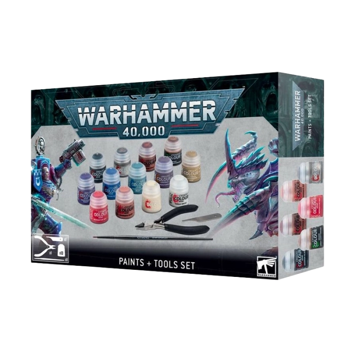 Warhammer 40,000 - Set Colori + Attrezzi - Modellismo Warhammer Col...